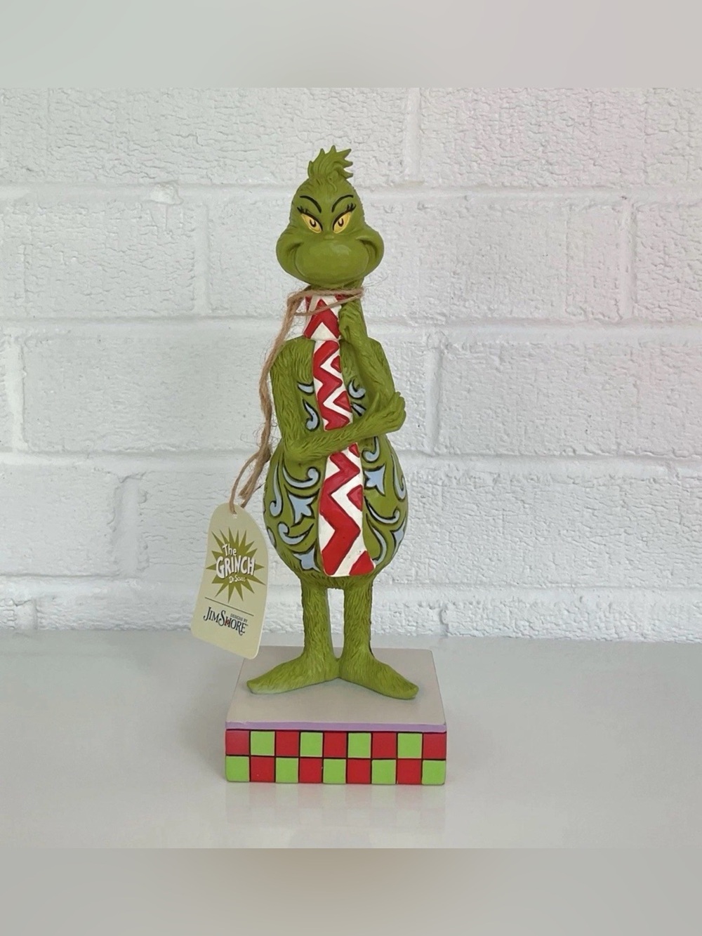 Jim Shore Grinch with Long Scarf Christmas Statue 9" Figurine 6010774 2022 Intro